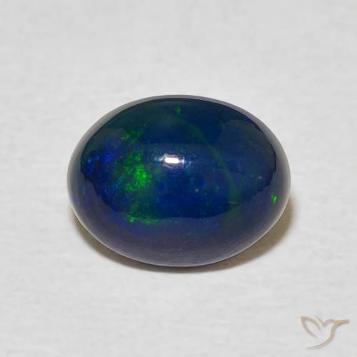 1.10ct 자연스러운 다색 오팔, 타원형, 불투명체