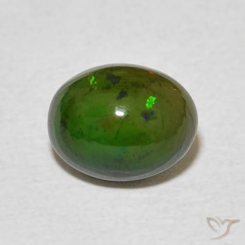 1.45ct 자연스러운 다색 오팔, 타원형, 불투명체