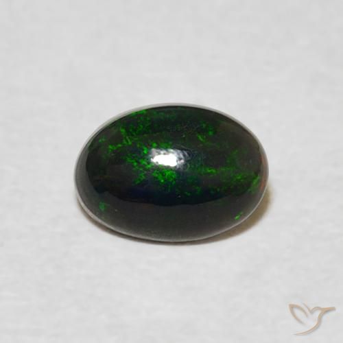 0.39ct 자연스러운 다색 오팔, 타원형, 불투명체