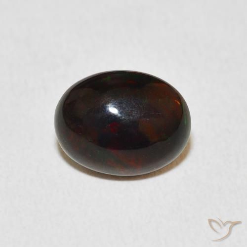 1.14ct 자연스러운 다색 오팔, 타원형, 불투명체