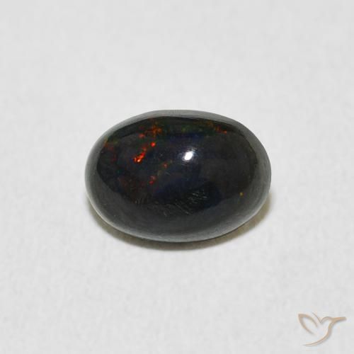 0.52ct 자연스러운 다색 오팔, 타원형, 불투명체