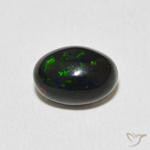 1.56ct 자연스러운 다색 오팔, 타원형, 불투명체