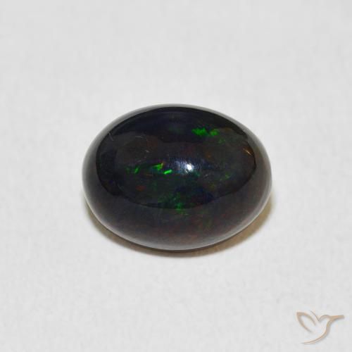 1.40ct 자연스러운 다색 오팔, 타원형, 불투명체