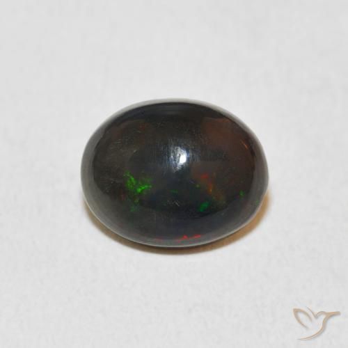 1.59ct 자연스러운 다색 오팔, 타원형, 불투명체