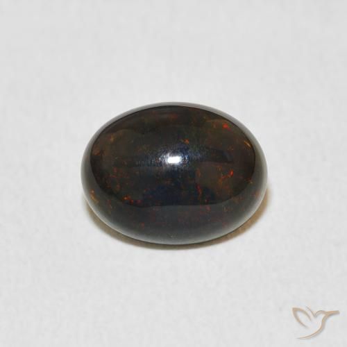 1.14ct 자연스러운 다색 오팔, 타원형, 불투명체