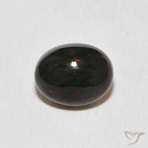 1.50ct 자연스러운 다색 오팔, 타원형, 불투명체