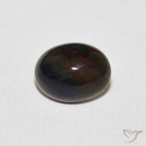 1.29ct 자연스러운 다색 오팔, 타원형, 불투명체