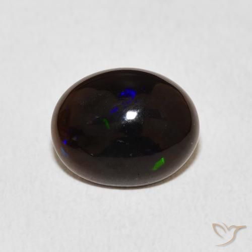 1.90ct 자연스러운 다색 오팔, 타원형, 불투명체