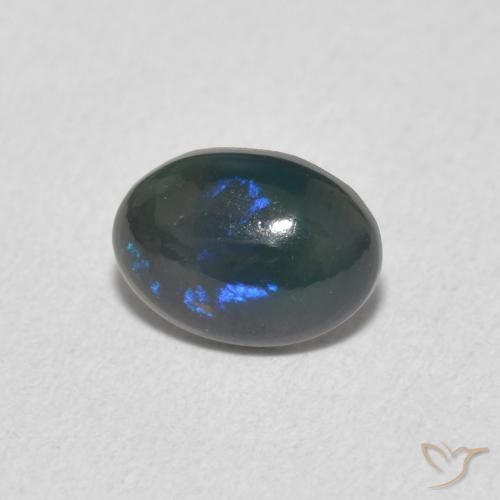 0.49ct 자연스러운 다색 오팔, 타원형, 불투명체