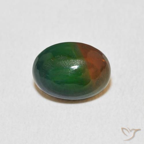 1.16ct 자연스러운 다색 오팔, 타원형, 불투명체