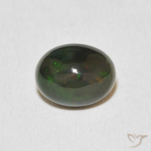 1.19ct 자연스러운 다색 오팔, 타원형, 불투명체