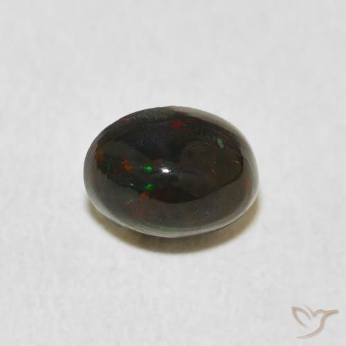 0.62ct 자연스러운 다색 오팔, 타원형, 불투명체