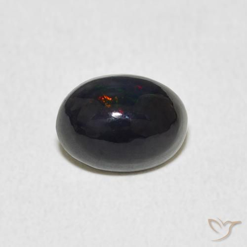 0.70ct 자연스러운 다색 오팔, 타원형, 불투명체