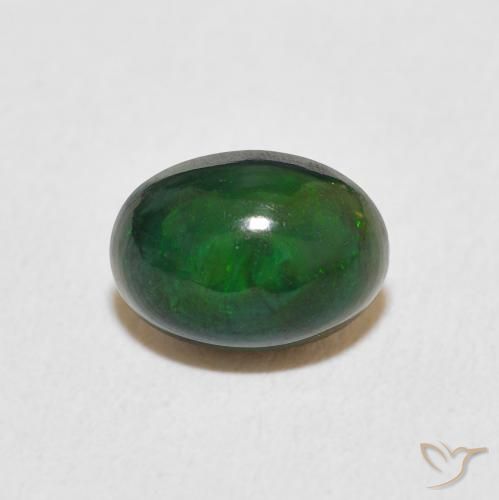 0.60ct 자연스러운 다색 오팔, 타원형, 불투명체