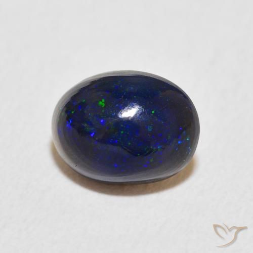 0.92ct 자연스러운 다색 오팔, 타원형, 불투명체
