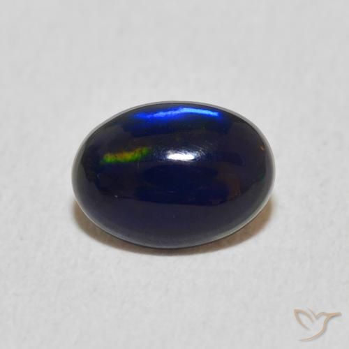 0.35ct 자연스러운 다색 오팔, 타원형, 불투명체