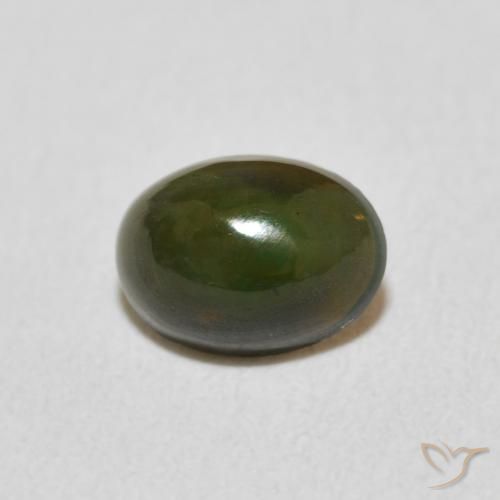 0.50ct 자연스러운 다색 오팔, 타원형, 불투명체