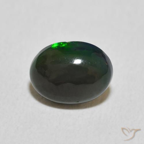 0.72ct 자연스러운 다색 오팔, 타원형, 불투명체