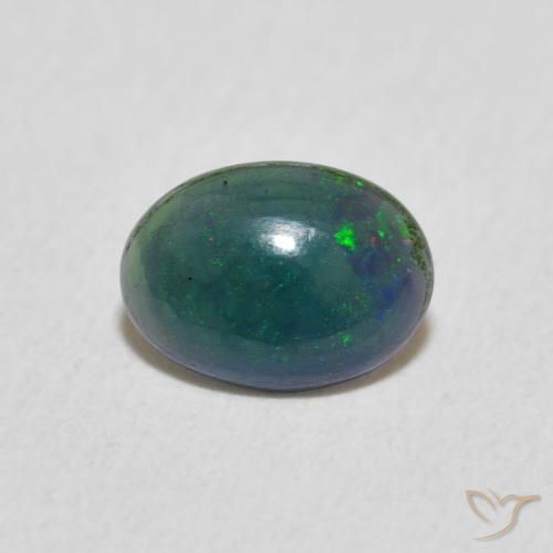 0.27ct 자연스러운 다색 오팔, 타원형, 불투명체