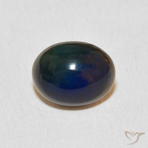 1.15ct 자연스러운 다색 오팔, 타원형, 불투명체