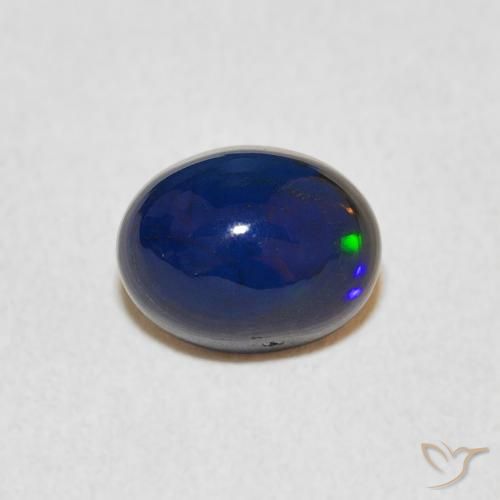 1.05ct 자연스러운 다색 오팔, 타원형, 불투명체