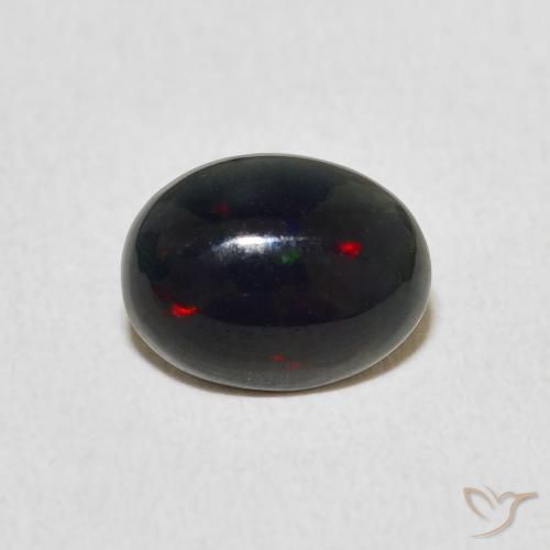 0.76ct 자연스러운 다색 오팔, 타원형, 불투명체
