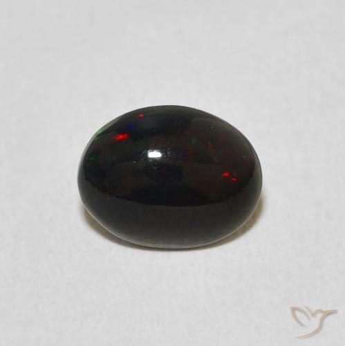 0.78ct 자연스러운 다색 오팔, 타원형, 불투명체
