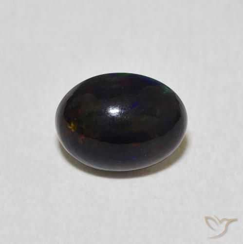 1.09ct 자연스러운 다색 오팔, 타원형, 불투명체