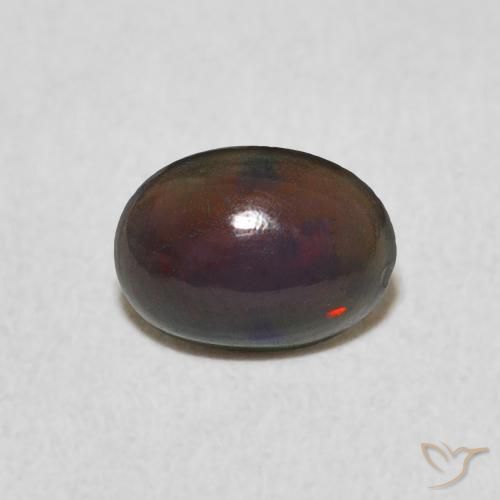 0.38ct 자연스러운 다색 오팔, 타원형, 불투명체