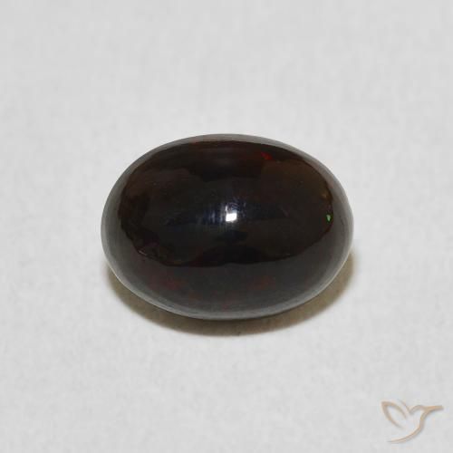 0.76ct 자연스러운 다색 오팔, 타원형, 불투명체