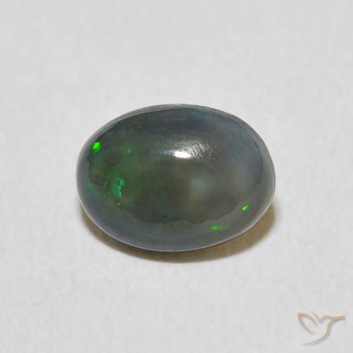 0.89ct 자연스러운 다색 오팔, 타원형, 불투명체