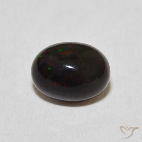 0.84ct 자연스러운 다색 오팔, 타원형, 불투명체