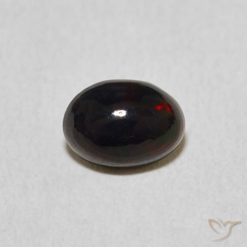 0.46ct 자연스러운 다색 오팔, 타원형, 불투명체