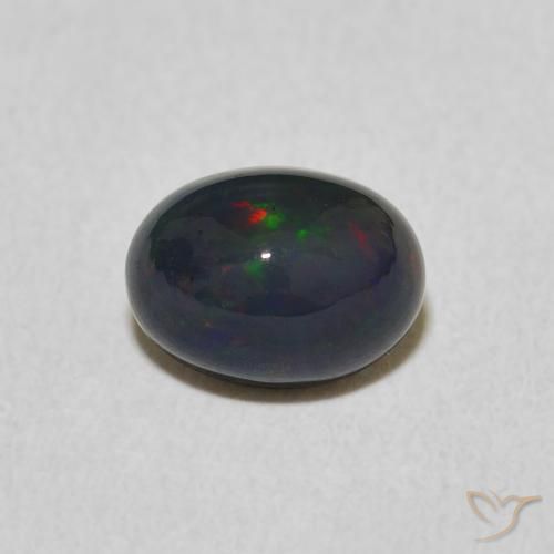 0.99ct 자연스러운 다색 오팔, 타원형, 불투명체