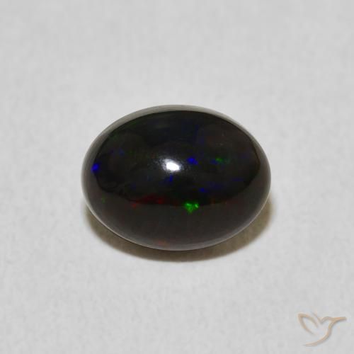 0.86ct 자연스러운 다색 오팔, 타원형, 불투명체