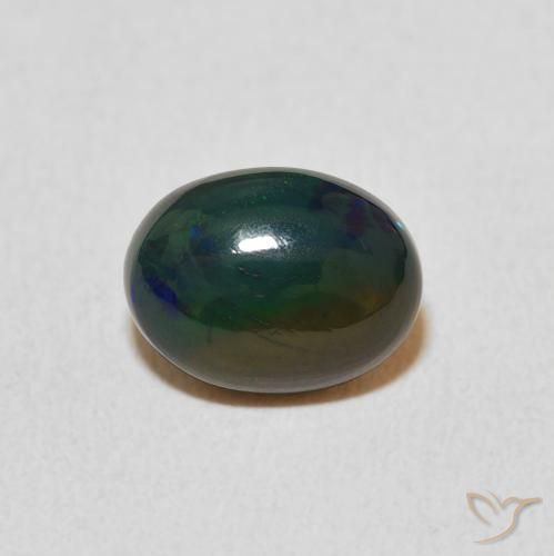 1.14ct 자연스러운 다색 오팔, 타원형, 불투명체