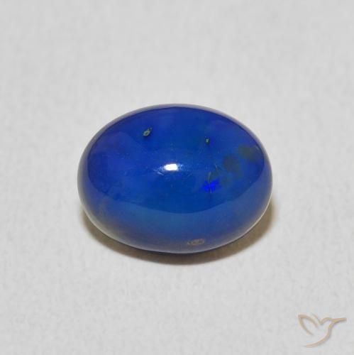 1.21ct 자연스러운 다색 오팔, 타원형, 불투명체