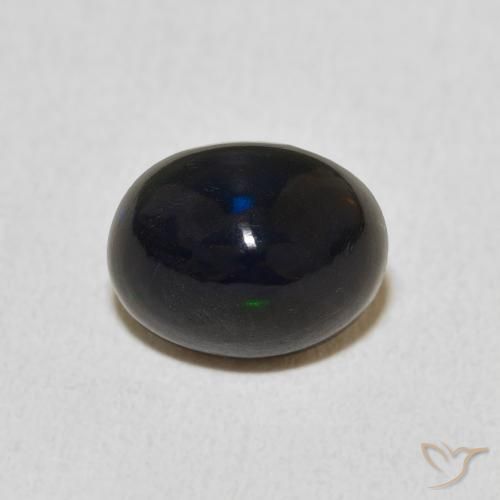 1.23ct 자연스러운 다색 오팔, 타원형, 불투명체
