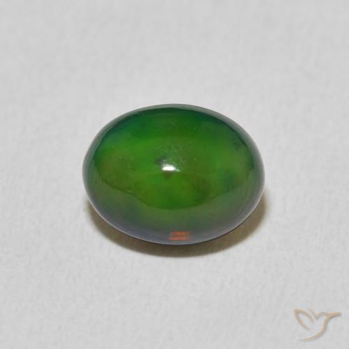 1.54ct 자연스러운 다색 오팔, 타원형, 불투명체