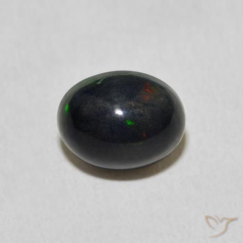1.32ct 자연스러운 다색 오팔, 타원형, 불투명체