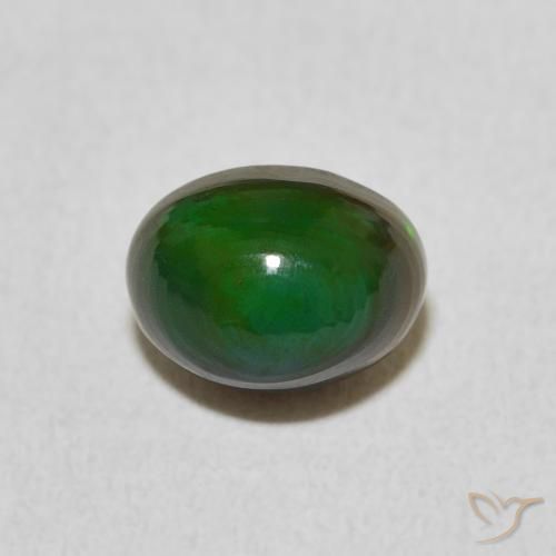 1.23ct 자연스러운 다색 오팔, 타원형, 불투명체
