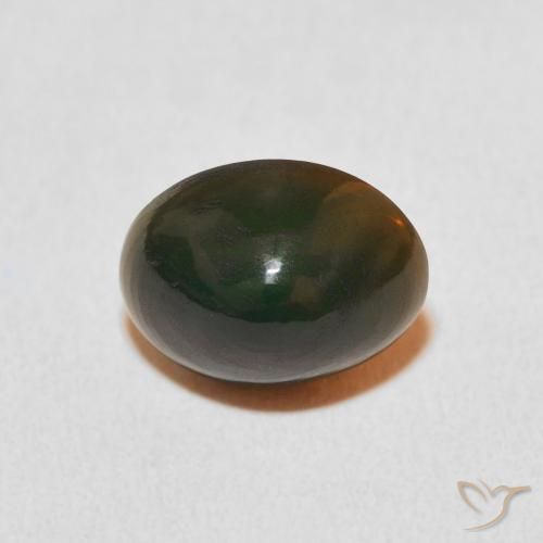 1.94ct 자연스러운 다색 오팔, 타원형, 불투명체