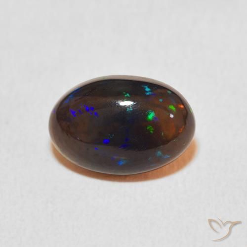 1.82ct 자연스러운 다색 오팔, 타원형, 불투명체