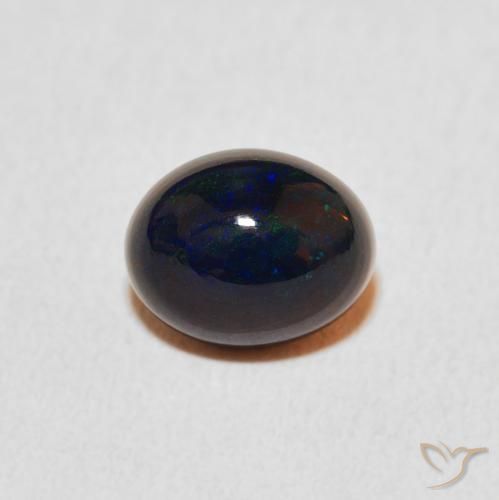 1.26ct 자연스러운 다색 오팔, 타원형, 불투명체