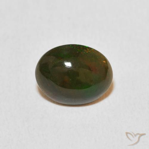1.03ct 자연스러운 다색 오팔, 타원형, 불투명체