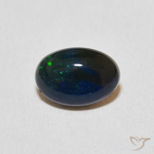 1.30ct 자연스러운 다색 오팔, 타원형, 불투명체