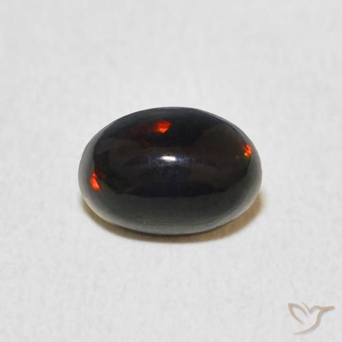 0.42ct 자연스러운 다색 오팔, 타원형, 불투명체