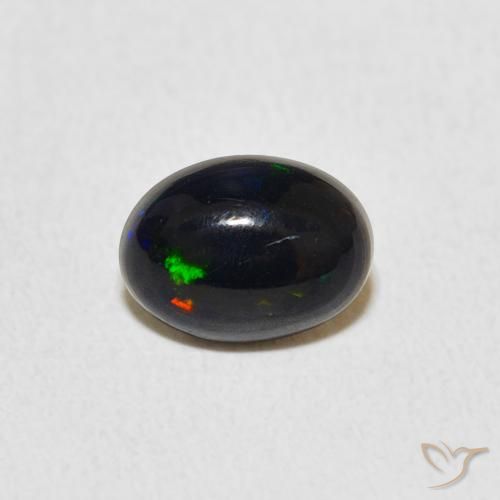 0.51ct 자연스러운 다색 오팔, 타원형, 불투명체