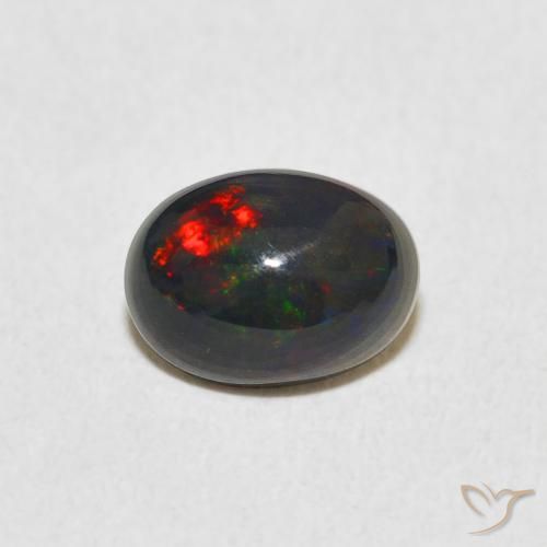 0.85ct 자연스러운 다색 오팔, 타원형, 불투명체