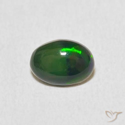 0.42ct 자연스러운 다색 오팔, 타원형, 불투명체